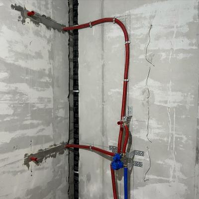 Разводка труб для коллекторов на 1 этаж, теплый пол и водоснабжение