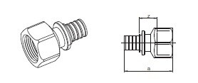 [НЕСТАНДАРТ]  Переходник 25х2,3 -Rp 3/4" (ст.арт.137663-001)