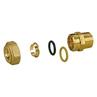 Фитинг с наружной резьбой 1/2"x8, конусное соединение