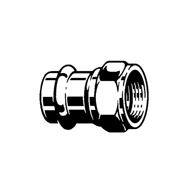 Переходник пресс-резьба Sanpress, с SC-Contur, 28 x 1 ¼