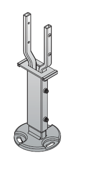 Напольный кронштейн для радиаторов типа 22, 33. H200:900 mm, в комплекте 1 штука