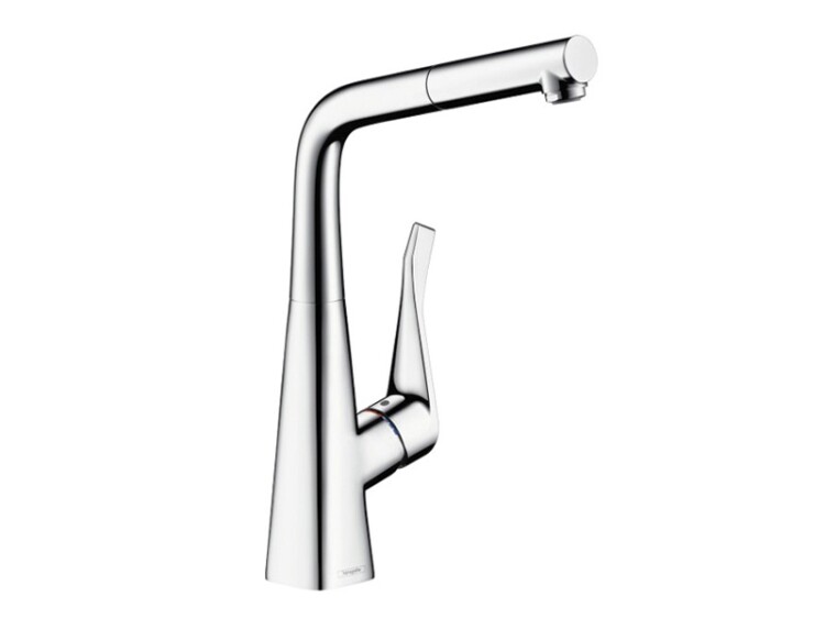 Смеситель для кухни, Hansgrohe, Metris M71, цвет-хром