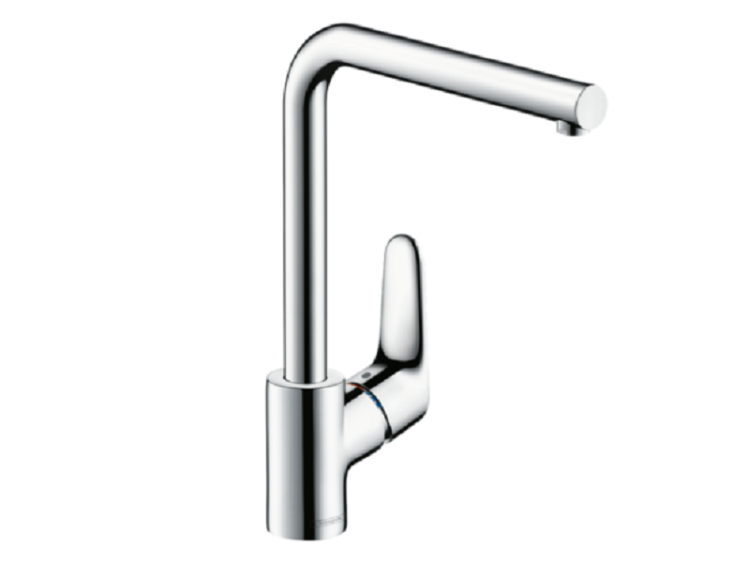 Смеситель для кухни, Hansgrohe, Focus M41, цвет-черный матовый