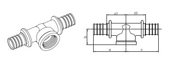 [НЕСТАНДАРТ]  Тройник в.р. 40-Rp1-32 LX