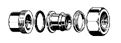 Переходник диэлектрич.Sanpress c SC-Contur, 22xRp 3/4"