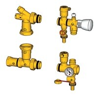 Комплект арматуры для коллекторов теплого пола