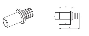 [НЕСТАНДАРТ]   Переход  40х3,7 - 42,4х2,6