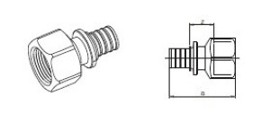 [НЕСТАНДАРТ]  Переходник 25х2,3 -Rp 3/4" (ст.арт.137663-001)