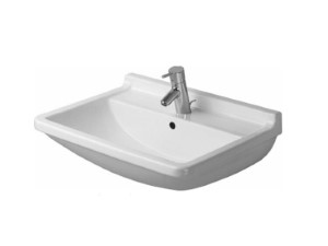 Раковина, Duravit, Starck 3, шгв 600*450*225, отверстия для смесителя-1, цвет-белый