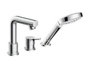 Смеситель для ванны и душа, Hansgrohe, Talis S, цвет-хром