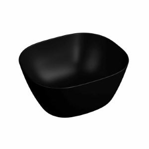 Раковина, Vitra, Plural, шгв 450*380*215, отверстия для смесителя-отсутствуют, VitrA Clean, цвет-черный матовый