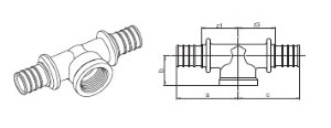 [НЕСТАНДАРТ]  Тройник SDR 11, 25-Rp 3/4-25 LX