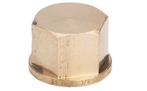 Заглушка, В, 3/8", бронза (RX), с многогранником