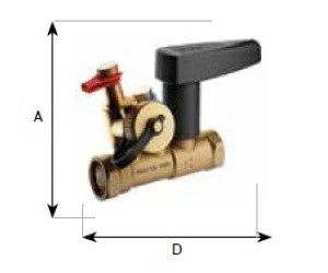 Клапан балансировочный Nexus Valve Fluctus FODRV DN25S DRAIN  Kvs 7,54